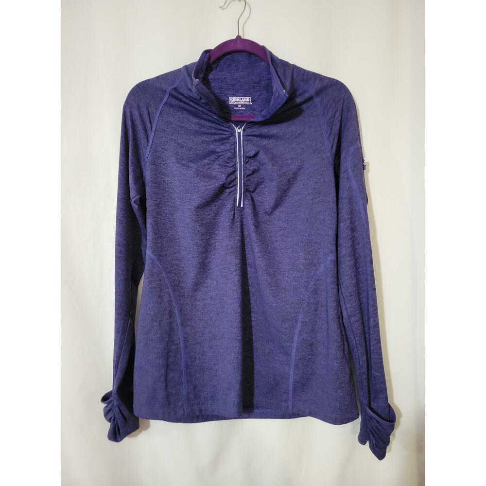 Kirkland Purple Half Zip Running‎ Jacket - Long Sleeve Pullover Size M